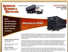 Tablet Screenshot of americanrubbishandrecycling.com